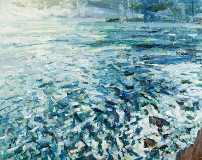 Lot 924 - Gareth Parry RCA (born 1951)/The Sea, Passing...