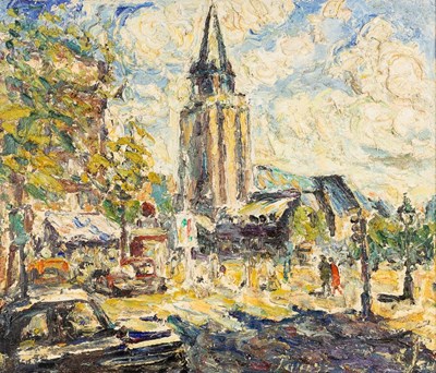 Lot 928 - Ejnar Johannsen (1893-1965)/Place St Germain,...