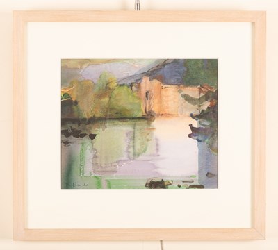 Lot 939 - Bob Rudd (born 1944)/Landscape with Avenue of...