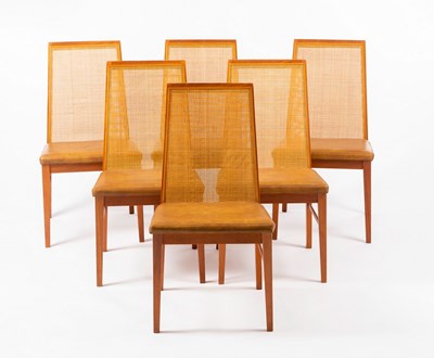 Lot 967 - Dyrland, Denmark/A set of six teak dining...