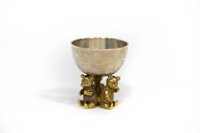 Lot 15 - A silver and silver gilt egg cup, IP, London...