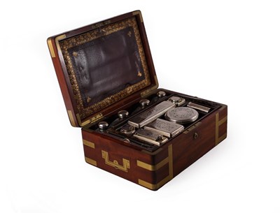 Lot 23 - A George IV gentleman's dressing case, the...
