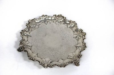 Lot 27 - A Victorian silver salver, Edward, Edward Jr,...