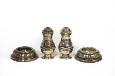 Lot 33 - A pair of Victorian silver trencher salts,...