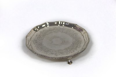 Lot 44 - A George III silver salver, John Cope Folkard,...