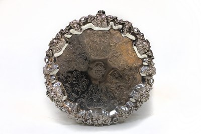 Lot 45 - An early Victorian silver salver, Henry...