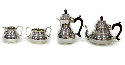 Lot 62 - A silver tea and coffee service, Richard...