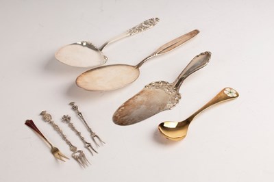 Lot 125 - A Danish silver gilt spoon, Georg Jensen, 1971...