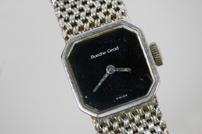 Lot 151 - A lady's Bueche Girod wristwatch, with canted...