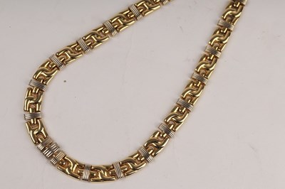 Lot 184 - A French gold necklace by Caplain, Paris, of...