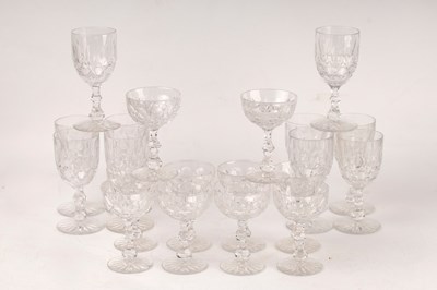 Lot 249 - A quantity of Baccarat style lead crystal...