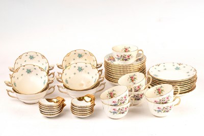 Lot 271 - Eight Royal Crown Derby two-handled soup bowls...