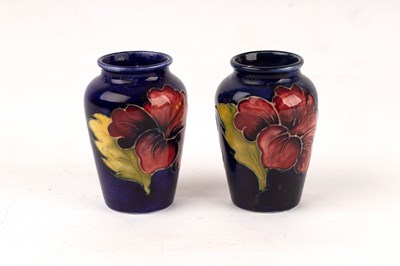 Lot 273 - A pair of Moorcroft vases of baluster form,...