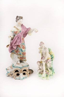 Lot 291 - A Derby porcelain figure of Justice (losses),...