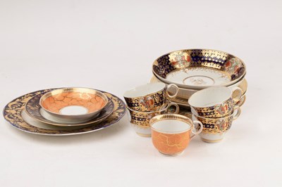 Lot 297 - Four Chamberlain's teacups and two saucer...