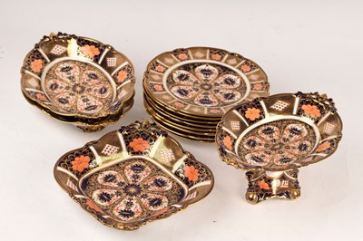 Lot 306 - A Royal Crown Derby part dessert service,...