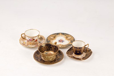 Lot 314 - A Royal Worcester cabinet cup and saucer...