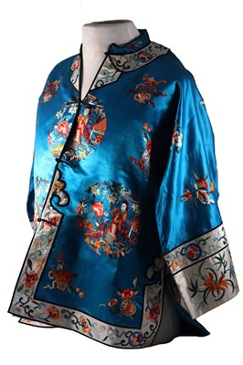 Lot 413 - A Chinese silk embroidered jacket