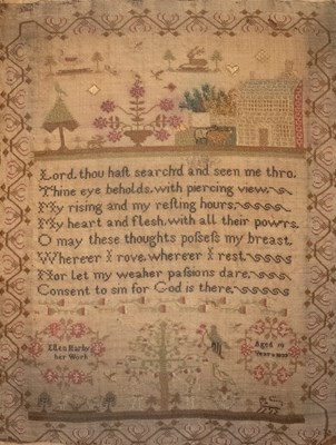 Lot 441 - A William IV needlework sampler worked by...