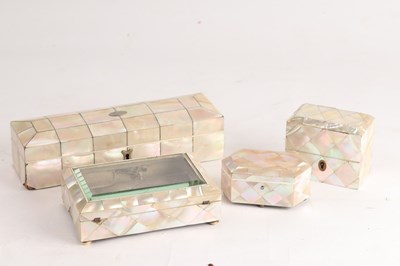 Lot 479 - A Victorian mother-of-pearl glove box, the...