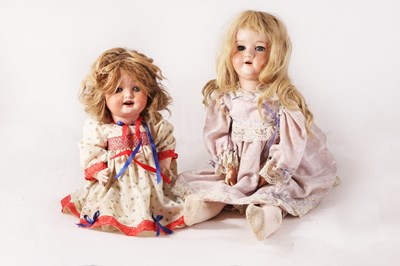 Lot 486 - An Armand Marseille bisque doll with sleepy...