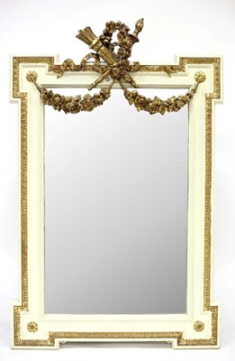 Lot 529 - A Regency parcel gilt mirror with quiver and...