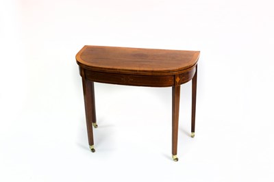 Lot 530 - A George III mahogany tea table crossbanded...