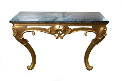 Lot 558 - A 19th Century marble topped console table on...