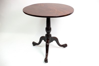 Lot 570 - A George III mahogany tripod table, circa 1760,...