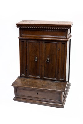 Lot 575 - A 17th Century Italian walnut prie-dieu, with...