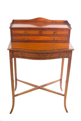 Lot 601 - An Edwardian satinwood and rosewood...