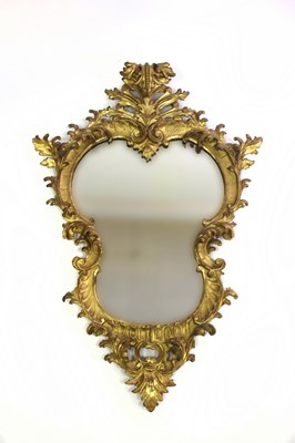 Lot 635 - A Florentine gilt framed wall mirror of...