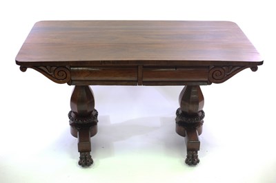 Lot 651 - An early Victorian rosewood centre table...