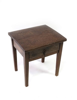 Lot 680 - A late 19th Century Spanish oak side table,...