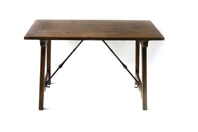 Lot 684 - An 18th Century Spanish walnut centre table,...