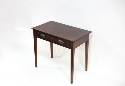 Lot 753 - A 19th Century mahogany side table fitted a...