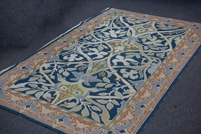 Lot 765 - A wool rug of William Morris design, 235cm x...