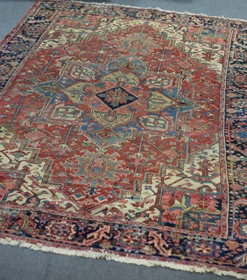 Lot 773 - A Heriz carpet, North West Persia, with...