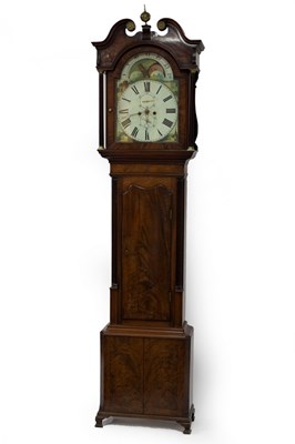 Lot 785 - A 19th Century mahogany longcase clock, the...