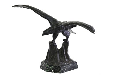 Lot 801 - After Claude Mirval/Eagle/bronze sculpture,...