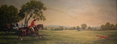 Lot 826 - 20th Century/Hunting Scene/huntsman lassoing a...