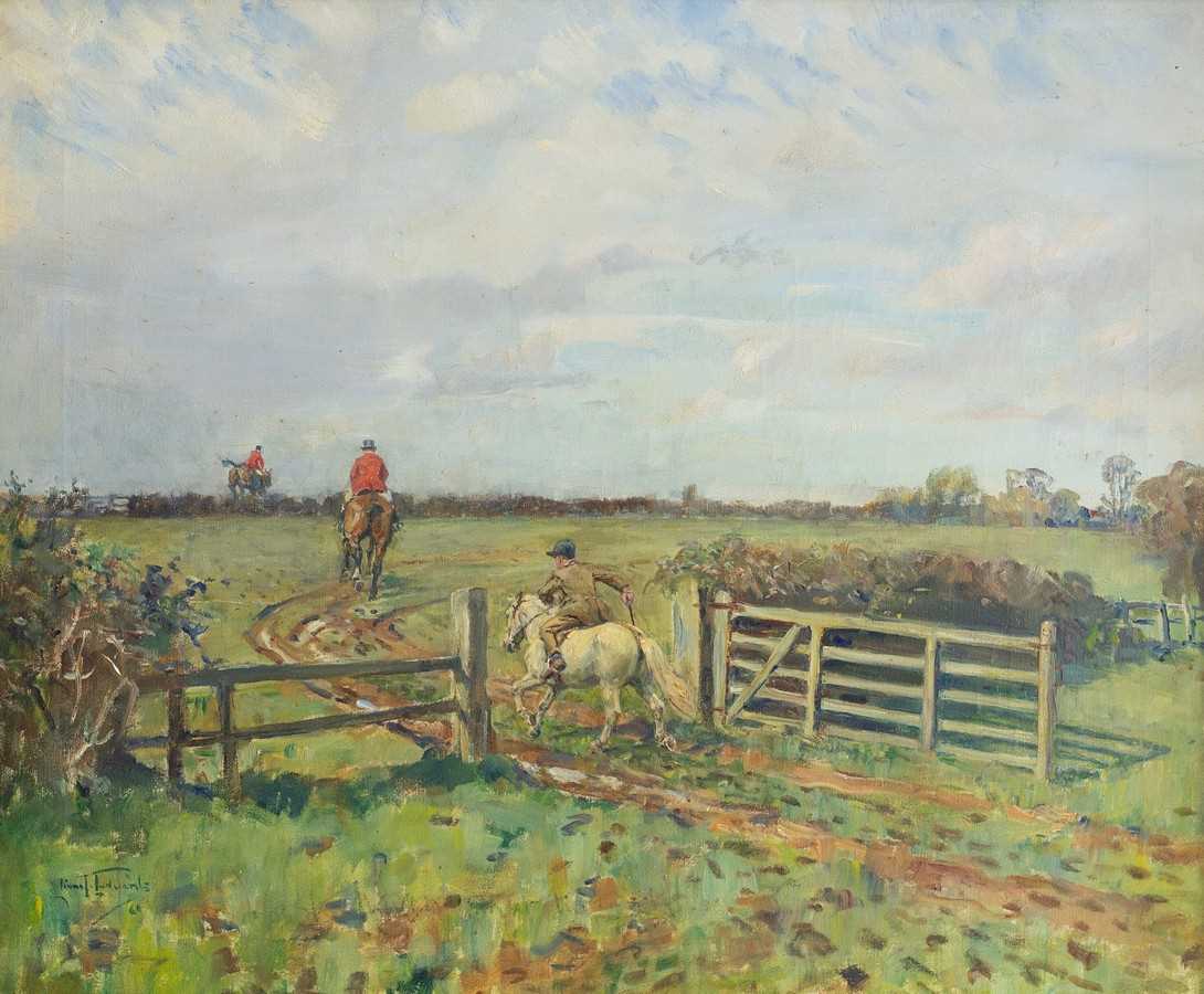 Lot 828 - Lionel Edwards (1878-1966)/Last Man Shut The...
