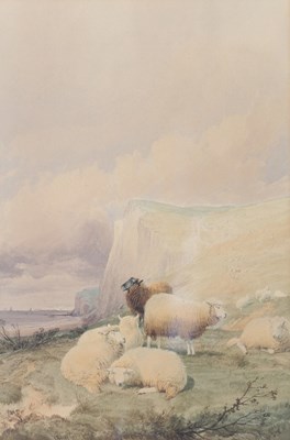 Lot 910 - Thomas Sidney Cooper (1803-1902)/Sheep below...