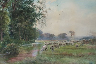 Lot 912 - Henry Charles Fox (1855/60-1929)/Flock of...