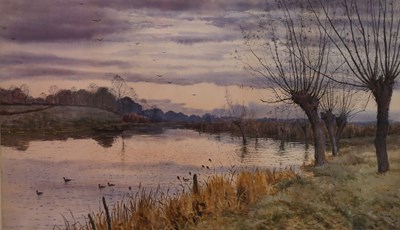 Lot 916 - Arthur Anderson Fraser (1861-1904)/River Scene...