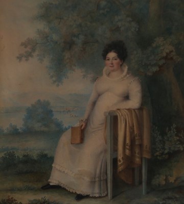 Lot 921 - Madame Lhuillier/Portrait of a Seated...