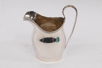 Lot 90 - An Edwardian silver cream jug, Nathan & Hayes,...