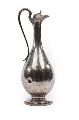 Lot 99 - A Victorian silver claret jug, George John...