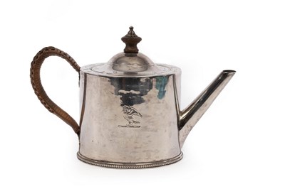 Lot 106 - A George III silver saffron teapot, Walter...