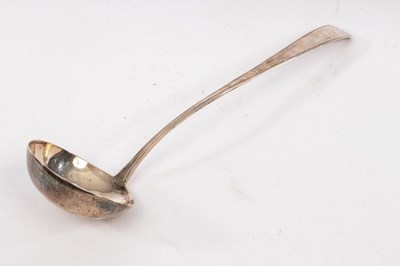 Lot 125 - An Irish silver ladle, Samuel Neville, Dublin...